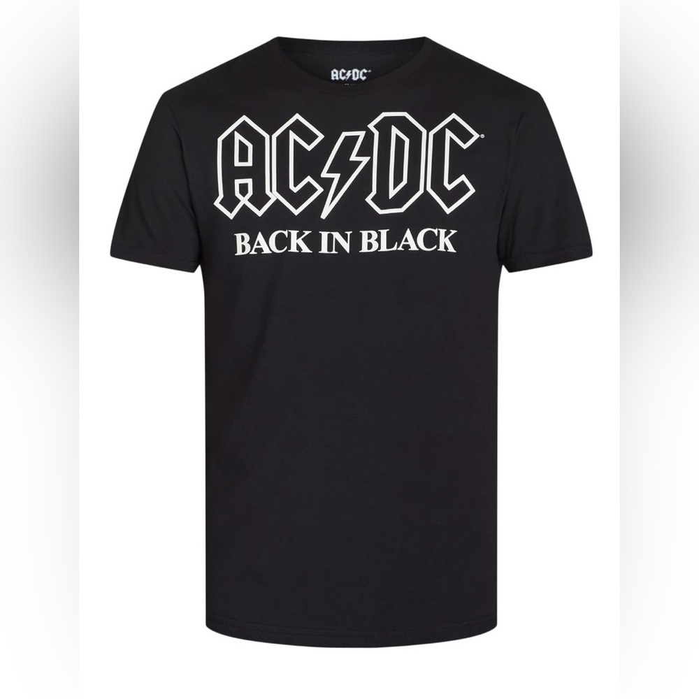 AC/DC Black Graphic Tee Shirt